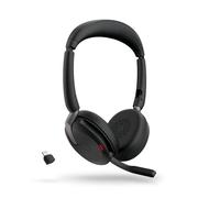Jabra Evolve2 65 Flex UC Stéréo USB-C Micro-casque professionnel ultra portable avec réduction de bruit active (ANC) inégalée.