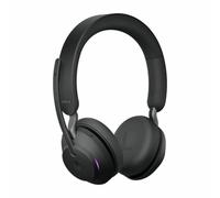 Jabra Evolve2 65 Casque PC Sans Fil - Casque Audio Anti-Bruit Certifié Microsoft Teams avec Batterie Longue Durée - Adaptateur Bluetooth USB-C - Noir