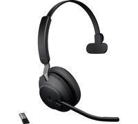 Jabra Evolve2 65 monaural Micro-casque supra-auriculaire Bluetooth Mono noir volume réglable, Affichage de la charge de la