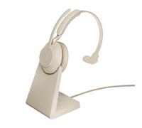 Jabra Evolve2 65, MS Mono Casque Sans fil Arceau Bureau/Centre d'appels USB Type-A Bluetooth Beige