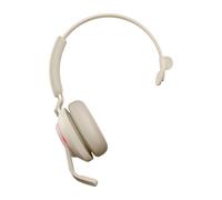 Jabra Evolve2 65, MS Mono Casque Sans fil Arceau Bureau/Centre d'appels USB Type-C Bluetooth Beige