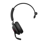 Jabra Evolve2 65, MS Mono Casque Sans fil Arceau Bureau/Centre d'appels USB Type-C Bluetooth Noir