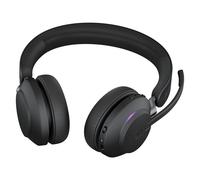 Jabra Evolve2 65 MS Stereo - Micro-casque - sur-oreille - Bluetooth - sans fil - USB-A - isolation acoustique - noir - Certifié pour Microsoft Teams