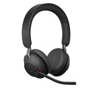 Jabra Evolve2 65 MS Stereo - Micro-casque - sur-oreille - Bluetooth - sans fil - USB-C - isolation acoustique - noir - Certifié pour Microsoft Teams