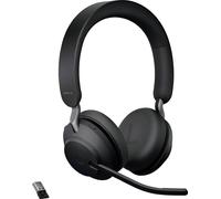 Jabra Evolve2 65 UC Micro-casque supra-auriculaire Bluetooth Stereo noir Noise Cancelling volume réglable, affichage de la charge