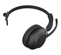 Jabra Evolve2 65 UC Mono - Micro-casque - sur-oreille - convertible - Bluetooth - sans fil - USB-A - isolation acoustique - noir - avec support de chargement Noir G