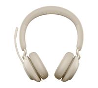 Jabra Evolve2 65, UC Stereo Casque Sans fil Arceau Bureau/Centre d'appels USB Type-A Bluetooth Beige