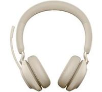 Jabra Evolve2 65 UC Stereo - Micro-casque - sur-oreille - Bluetooth - sans fil - USB-A - isolation acoustique - beige Beige G