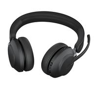 Jabra Evolve2 65 UC Stereo - Micro-casque - sur-oreille - Bluetooth - sans fil - USB-A - isolation acoustique - noir - avec support de chargement