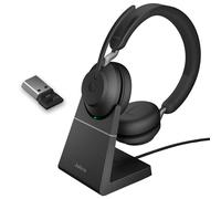Jabra Evolve2 65 MS stéréo (dongle USB-A) + Base de chargement