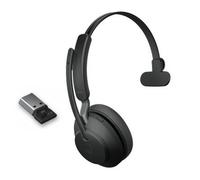 Jabra Evolve2 65 USB-A Mono - Version UC Un casque monaural sans-fil professionnel conçu pour une utilisation sur PC/Mac, smartphone et tablette.