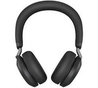 Jabra Evolve2 75 - Micro-casque - sur-oreille - Bluetooth - sans fil - Suppresseur de bruit actif - USB-A - isolation acoustique - noir - Optimisé pour la CU Noir G