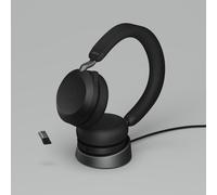Jabra Evolve2 75 MS Duo Casque sans fil Bluetooth + Dongle USB-A + Station de charge