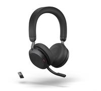 Jabra Evolve2 75 USB-A Le micro casque sans-fil haut-de-gamme idéal pour les communications professionnelles hybrides.