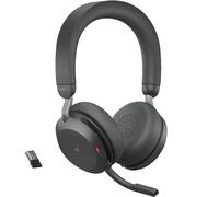 Jabra Evolve2 75 USB-A MS Le micro casque sans-fil haut-de-gamme idéal pour les communications professionnelles hybrides.