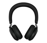 Jabra Evolve2 75 Wireless PC Headset with Charging Dock and 8-Mic Technology - Dual Foam Stereo Headphones with Advanced Active Noise Cancellation, USB-C Bluetooth Adapter and UC Compatibility - Black