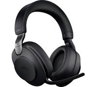 Jabra Evolve2 85 UC Micro-casque supra-auriculaire Bluetooth, filaire Stereo noir Suppression du bruit du microphone volume réglable, affichage de la charge de