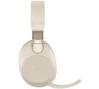 Jabra Evolve2 85 UC Stereo - Micro-casque - circum-aural - Bluetooth - sans fil - Suppresseur de bruit actif - jack 3,5mm - isolation acoustique - beige Beige G