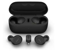 Jabra Evolve2 Buds UC - Écouteurs sans fil avec micro - intra-auriculaire - Bluetooth - Suppresseur de bruit actif - USB-C via un adaptateur Bluetooth - isolation acoustique - noir - certifié Zoom, Op