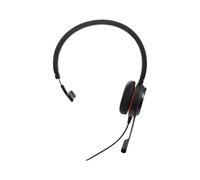 Jabra Evolve20 SE Mono Casque Filaire USB-A/USB-C, Arceau, Bureau/Centre d'Appels, Microphone Anti-Bruit, DSP, PeakStop, Safetone G616, Noir, 104g