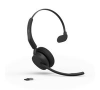 Jabra Evolve3 45 Casque sans Fil Bluetooth Mono avec Micro, UC, USB-A | Adaptateur Bluetooth USB-A, batterie de 21 h, léger, perche micro relevable, pour les applications de réunion en ligne, noir