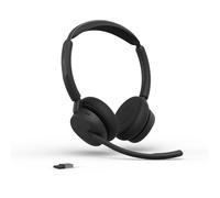 Jabra Evolve3 45 Duo USB-A MS Casque Sans Fil Casque sans fil duo certifié Microsoft Teams avec connectivité USB-A, ANC, 3 microphones ClearVoice™ et