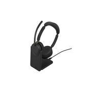 Jabra Evolve3 65 - Casque sans fil à double port USB-A avec réduction active du bruit (ANC) | Certifié pour les plateformes UC | Socle de recharge inclus
