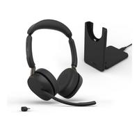 Jabra Evolve3 65 Dual-Ear kabelloses Bluetooth-Headset mit Mikrofon, UC, USB-C