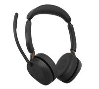 Jabra Evolve3 65 Duo USB-A MS Casque ANC sans fil Casque Bluetooth certifié Microsoft Teams avec réduction active du bruit (ANC) adaptative et