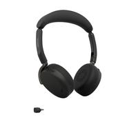 Jabra Evolve3 65 Flex USB-C UC Casque ANC sans fil Casque professionnel UC pliable sans perche micro, avec ANC adaptatif, technologie ClearVoice AI,