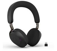 Jabra Casque stéréo sans fil Evolve3 75 Bluetooth USB‑C certifié pour Microsoft Teams – sans socle