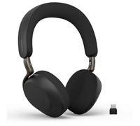 Jabra Evolve3 75 Casque on-Ear Bluetooth sans Fil avec Micro, Noir | USB-C, IA Appel Vocal, Pour Travail, Annulation Bruit Active Avancée, 22h, Compatible Applications de réunion en Ligne