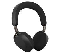 Jabra Evolve3 75 UC - Micro-casque - sur-oreille - Bluetooth - sans fil - Suppresseur de bruit actif - USB-C via un adaptateur Bluetooth - noir - avec socle de recharge sans fil - certifié UC, certifi