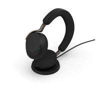 Jabra Evolve3 75 UC USB-A + Socle de charge Casque sans fil professionnel avec dongle USB-A, ANC adaptative et station de recharge, conçu pour des
