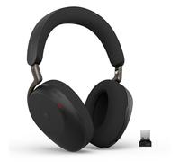 Jabra Evolve3 85 Casque Over-Ear Bluetooth sans Fil avec Micro pour Travail, USB-A, IA Appel Vocal, Annulation Bruit Active Adaptative, 25h, MS Teams Certifié, Noir