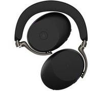 Jabra Evolve3 85 MS - Micro-casque - circum-aural - Bluetooth - sans fil, filaire - Suppresseur de bruit actif - jack 3,5mm, USB-A via adaptateur Bluetooth - isolation acoustique - noir - avec socle d