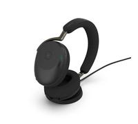 Jabra Evolve3 85 - Bluetooth, USB-C - Casque stéréo sans fil certifié pour Microsoft Teams | avec socle de recharge