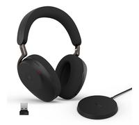 Jabra Evolve3 85 Over-Ear Wireless Bluetooth Headset with Mic and Wireless Charg