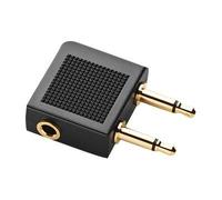 Jabra Flight - Adaptateur audio pour avion - jack mini mono mâle pour mini-phone stereo 3.5 mm femelle - connecteur à 90° (pack de 6)