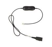 Jabra GN1216 pour Avaya 0.8m Câble DROIT QD -> RJ9 (Pour téléphone Avaya serie 96xx, 16xx)