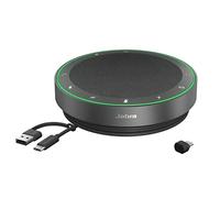 Jabra Haut-Parleur Bluetooth sans Fil Speak2 75 avec Adaptateur Bluetooth USB-C, 4 micros antibruit et Haut-Parleur 65 mm Pleine Gamme - Certifié pour Zoom et Google Meet - Gris foncé