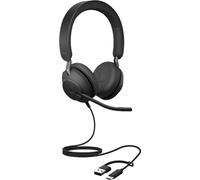 Jabra Casque Env.2 40 SE/MS – Filaire, réduction de bruit, confort optimal