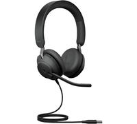 Jabra Jabra Evolve2 40 SE MS Stereo - Headset - On-Ear Micro-casque supra-auriculaire filaire Stereo noir ordinateur