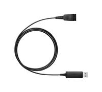 Jabra Link 230 - Adaptateur USB QD pour Casque, DSP, Compatibilité Windows/macOS, Bluetooth, Noir, Référence 230-09