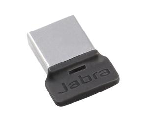 Jabra Link 370 Adaptateur USB Bluetooth 4.2 Portée 30m, Compatible Evolve 75 & Speak 710, 2 Appareils, Noir/Argent, Réf: 14208-07