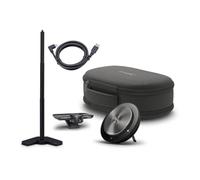 Jabra PanaCast Meet Anywhere+ Ensemble vidéoconférence, appareil photo avec vue panoramique à 180° 4K, Speak 750 - Certifié MS Teams, fonctionne avec Zoom, Google Meet - Support de table, étui de