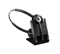 Jabra Pro 920 Duo Casque Stereo DECT Sans Fil - Voix HD, Antibruit et Autonomie d'une Journée - Optimisé pour une Utilisation avec Téléphone Fixe en Europe - Prise UE
