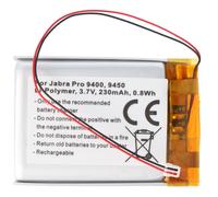 Jabra Pro 9400 batterie, Pro 9450, Pro 9460, Pro 9465, Pro 9470, 14192-00 batterie AHB412434PJ