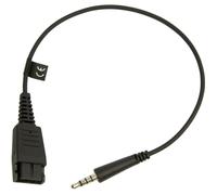 Jabra QD Straight to 3.5 mm Jack Cord for Speak 410/510 Speakerphone