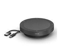 Jabra Speak2 40 Haut-parleur portable - 4 micros antibruit, haut-parleurs de 50 mm avec audio large bande pour un son clair, connexions USB-A/USB-C - Haut-parleur certifié Microsoft Teams - Gris foncé